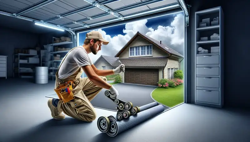 Garage Door Roller Replacement in Norwood