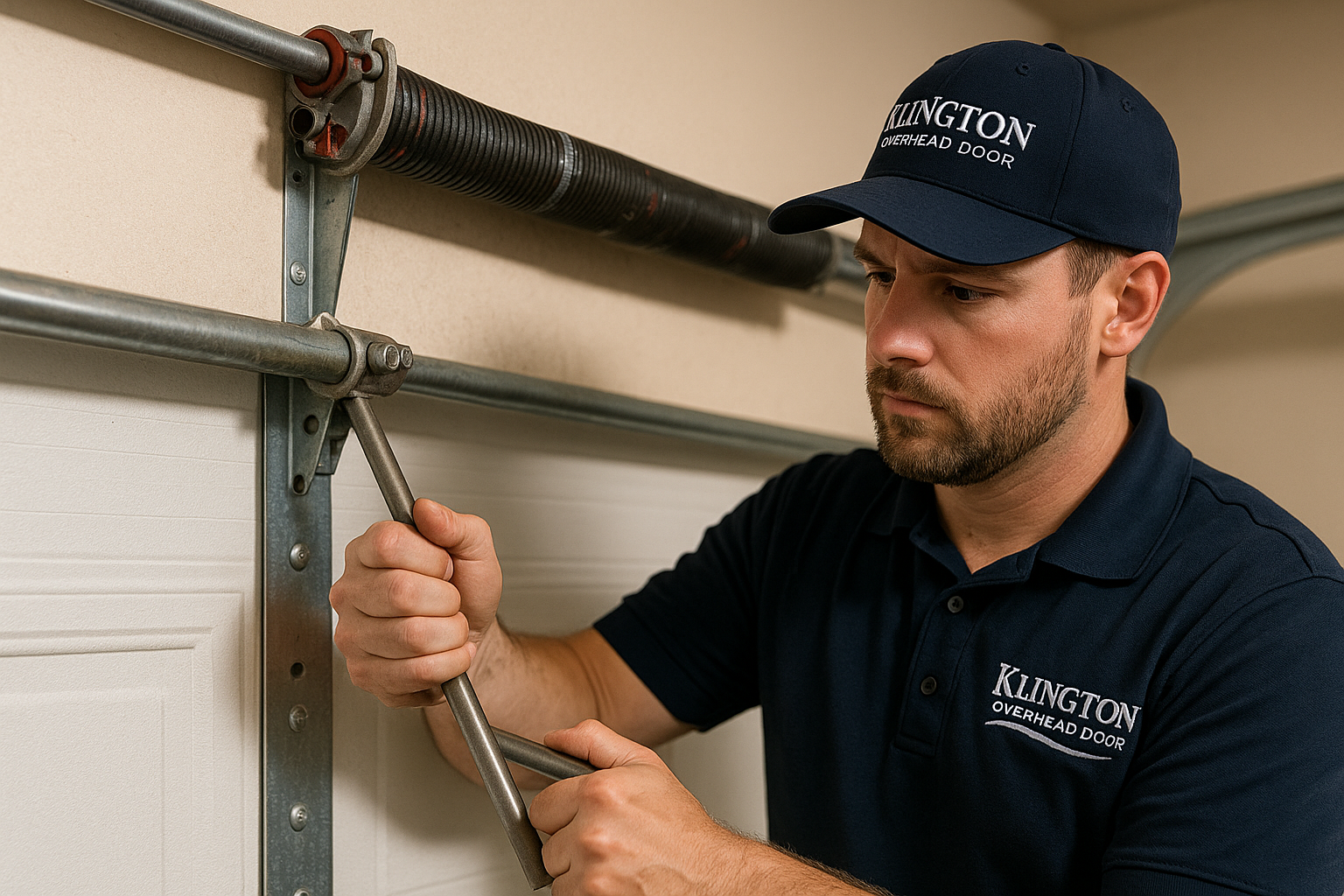 Garage Door Spring Repair in Wellesley
