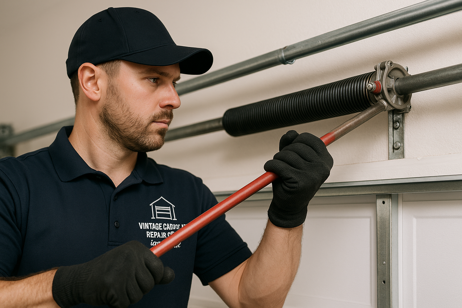 Garage Door Spring Repair in Wellesley
