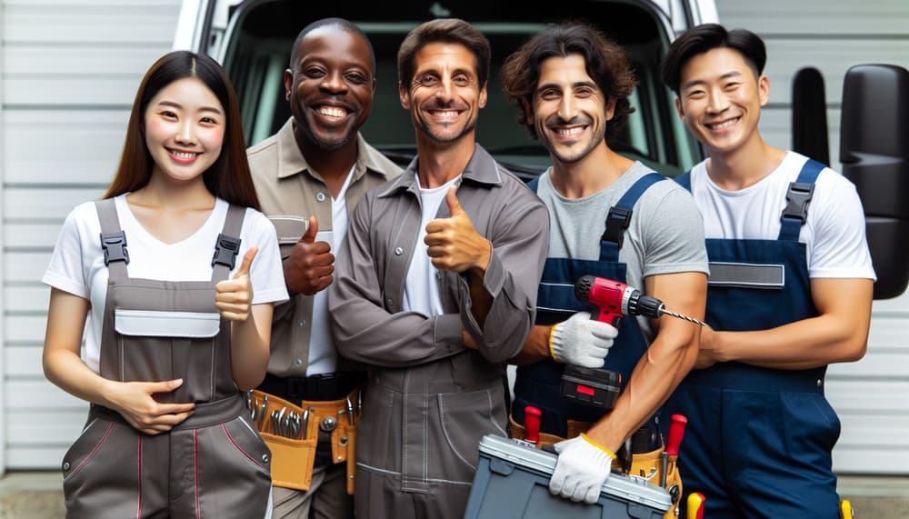 Professional garage door team in Wellesley